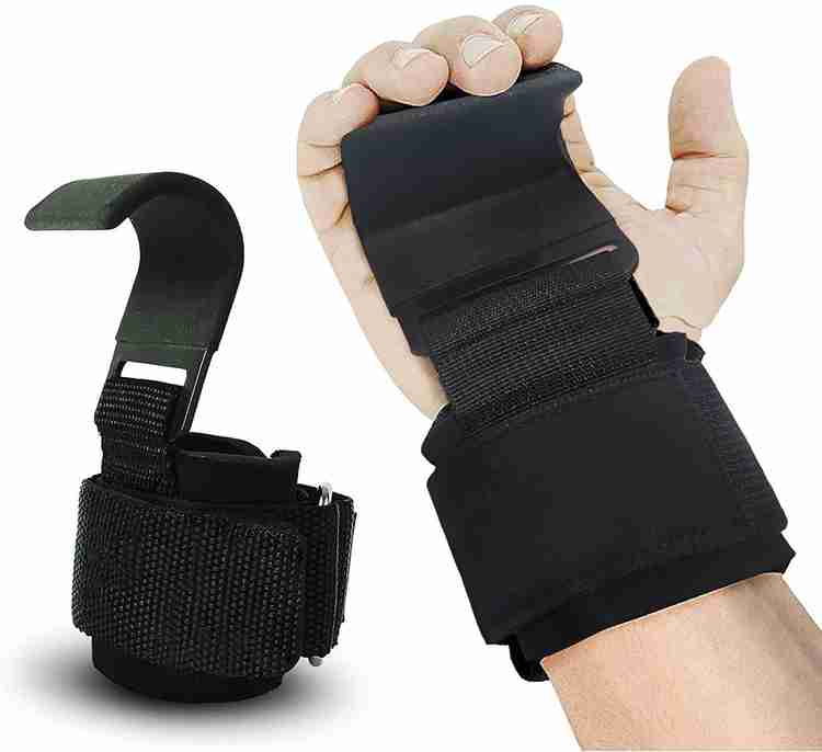 Leosportz Weight Lifting Hooks Adjustable Lifting Grips for Men and Women Hand Grip Fitness Grip