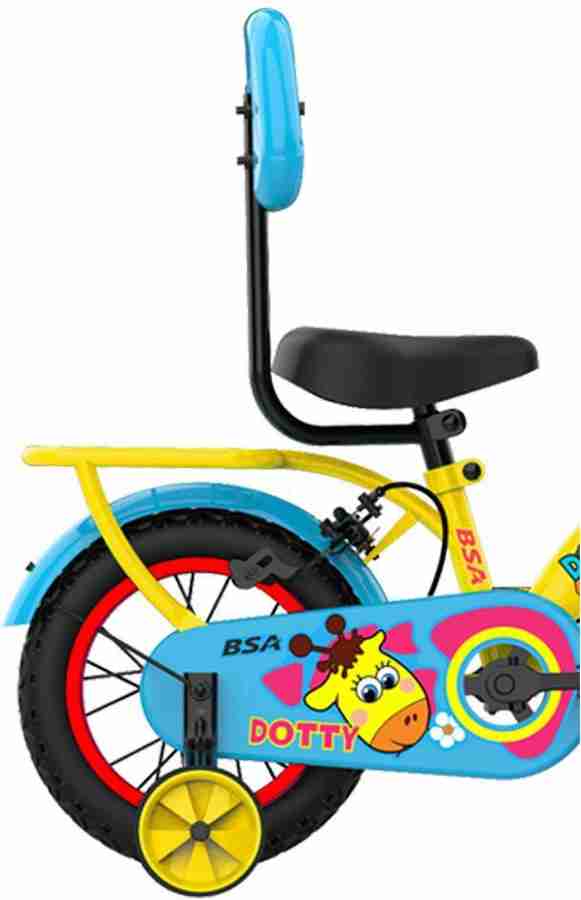 BSA CHAMP Dotty 14T BICYCLE for Kids Age 3 to 5 Years Canary