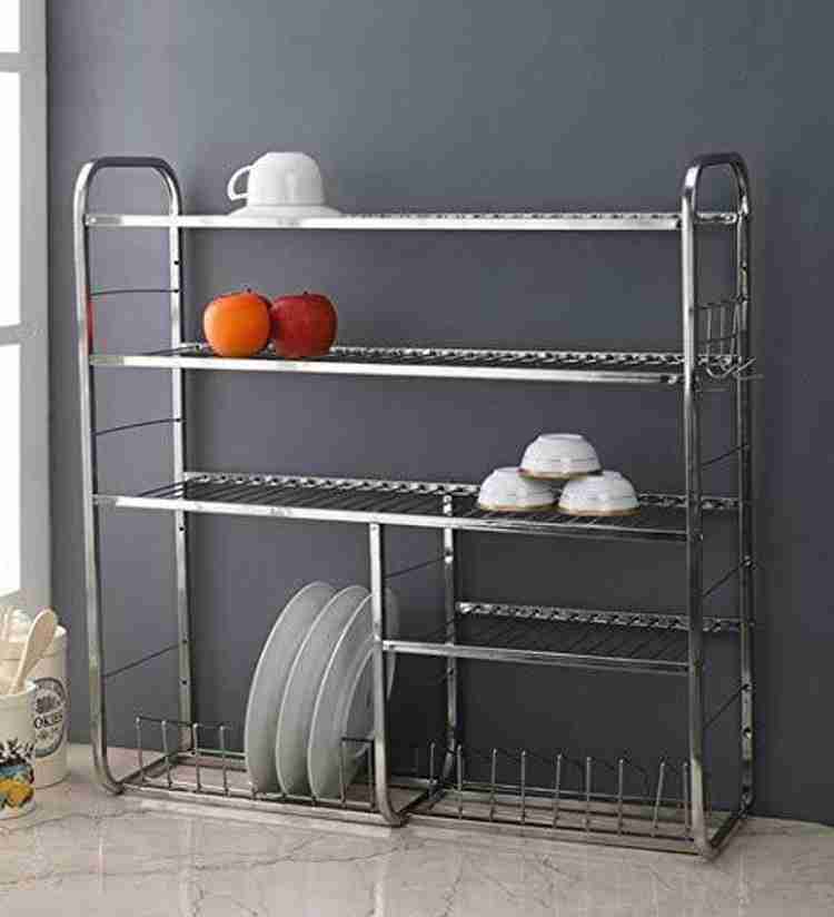 USAENTERPRISES Utensil Kitchen Rack Steel Wall Mounted bartan Stand Stainless Steel Kitchen Rack 30X24 Price in India Buy USAENTERPRISES Utensil Kitchen Rack Steel Wall Mounted bartan Stand Stainless ...