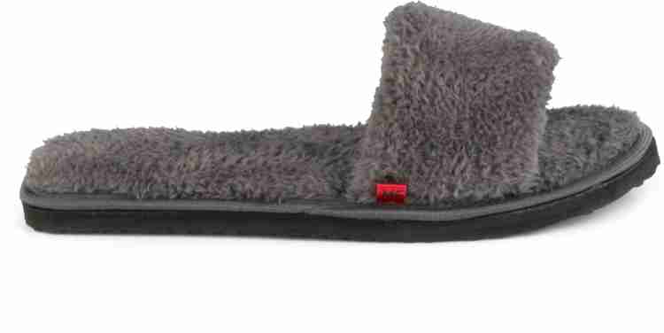 Mens furry slipper discount boots