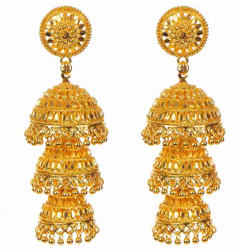 3 tala deals jhumka gold