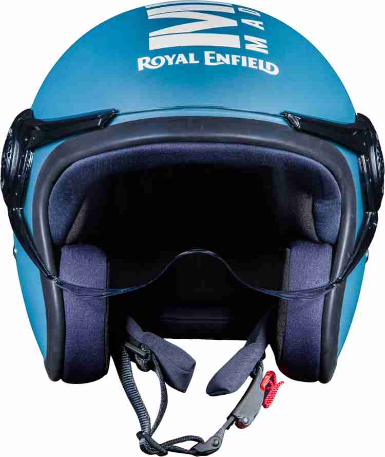 Royal enfield store blue helmet