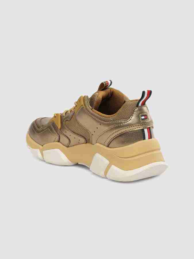 Tommy hilfiger gold on sale sneakers