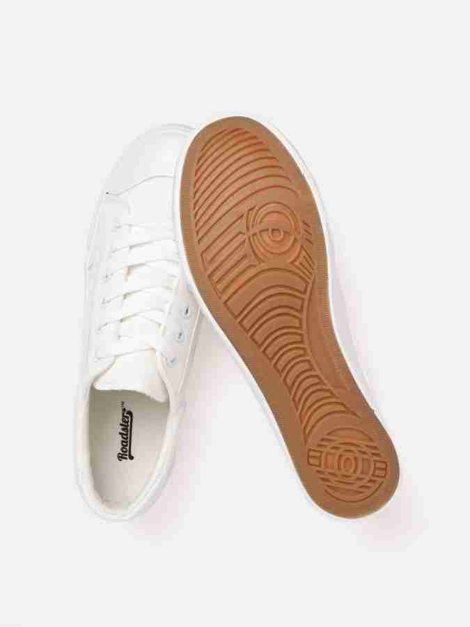 Roadster women white sneakers online