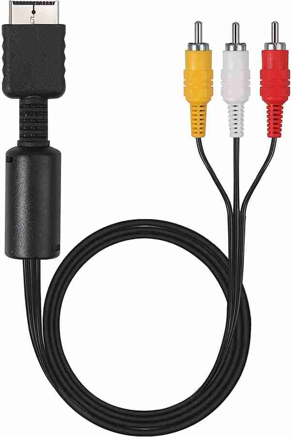 maxcom TV out Cable PS2 AV cable for PS3 PS1 PS2 TV RCA Composite