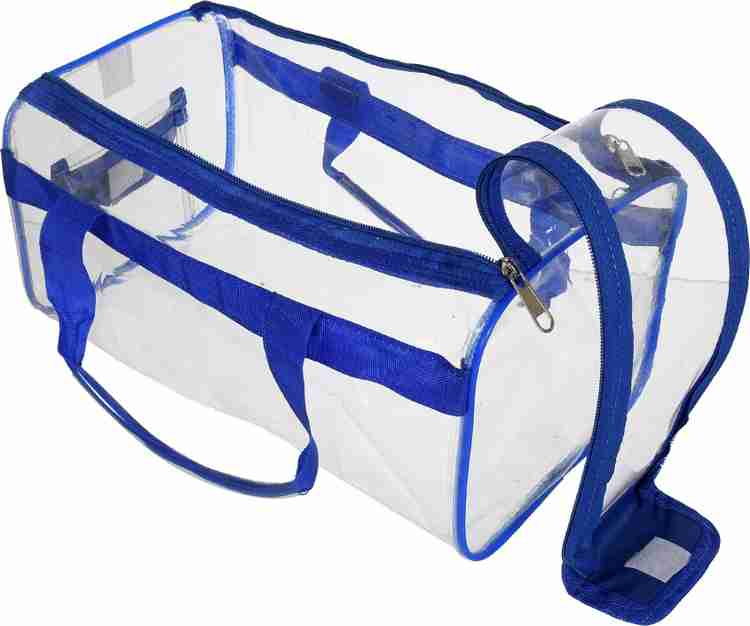 KUBER INDUSTRIES Large Size Crystal Clear Plastic Cosmetic Bags