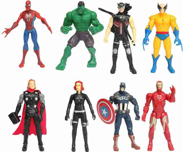 Avengers action figures set deals of 8
