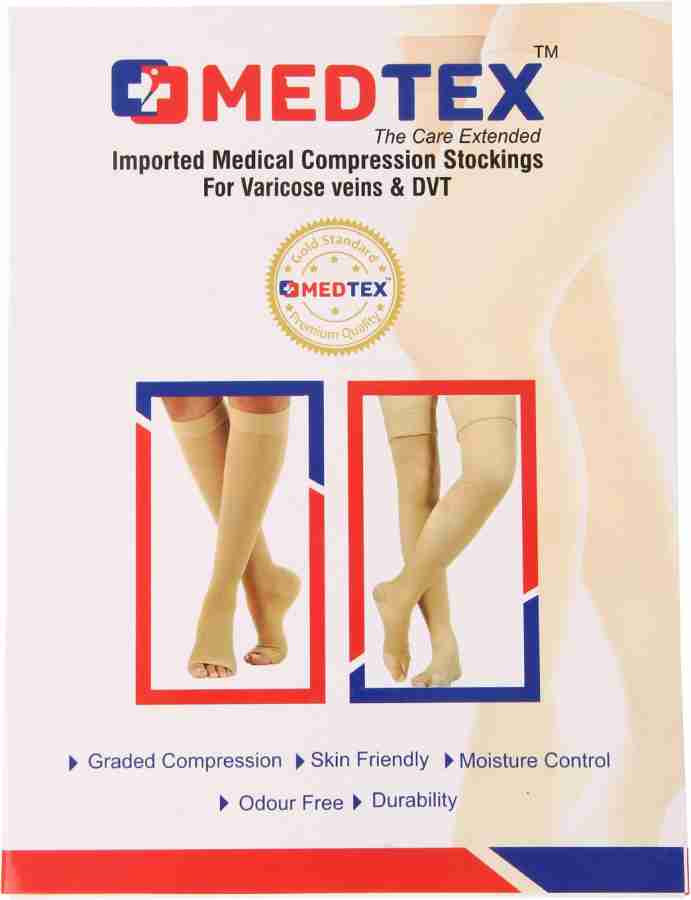 medtex Cotton Compression Stockings,Knee High, Varicose Veins,Ankle-30-35cm,Calf-48-55cm  Knee Support - Buy medtex Cotton Compression Stockings,Knee High, Varicose  Veins,Ankle-30-35cm,Calf-48-55cm Knee Support Online at Best Prices in  India - Fitness