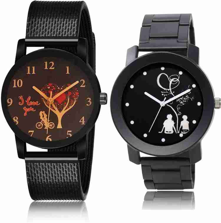 NIKOLA combo watch Analog Watch For Men Buy NIKOLA combo watch Analog Watch For Men Brand New Luxury I Love You And Couple Love Chain 2 Watch Combo For