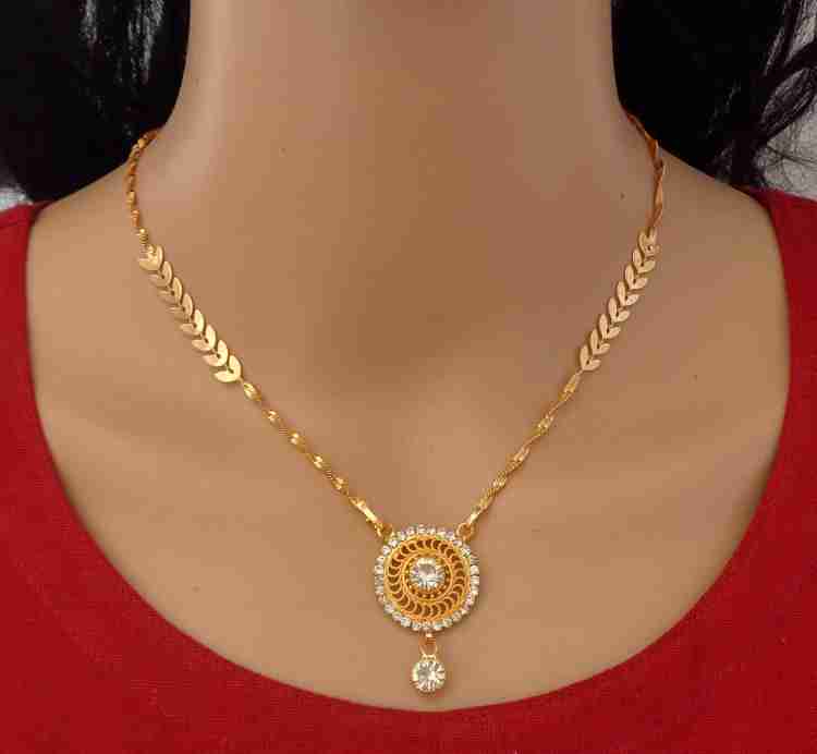RAMDEV ART FASHION JEWELLERY Stylish and Trendy Gold Chain For