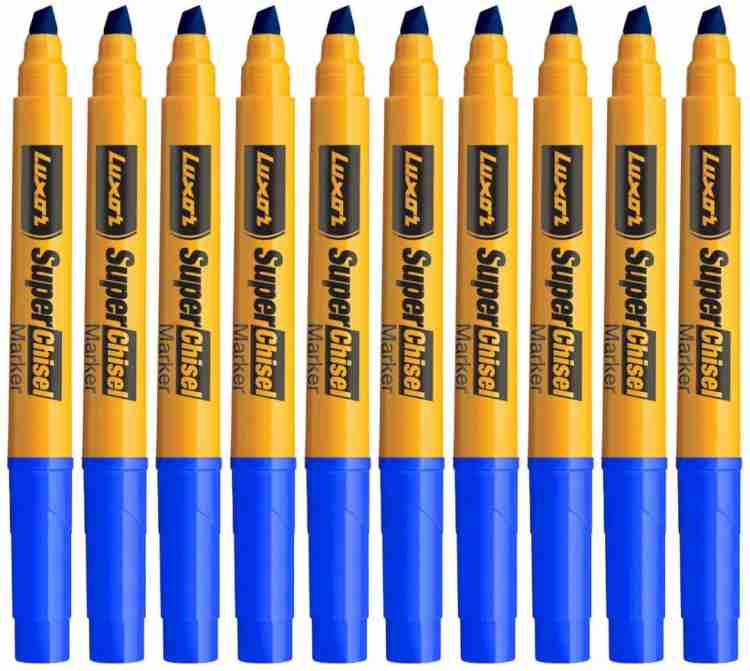 LUXOR Super Chisel Marker Blue - Permanent Marker