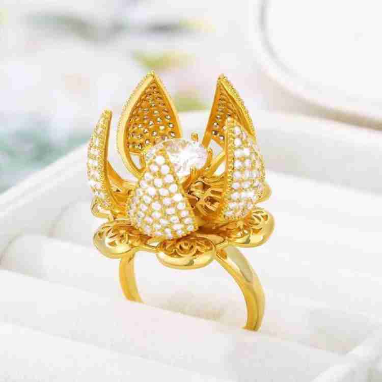 Rose gold deals lotus ring