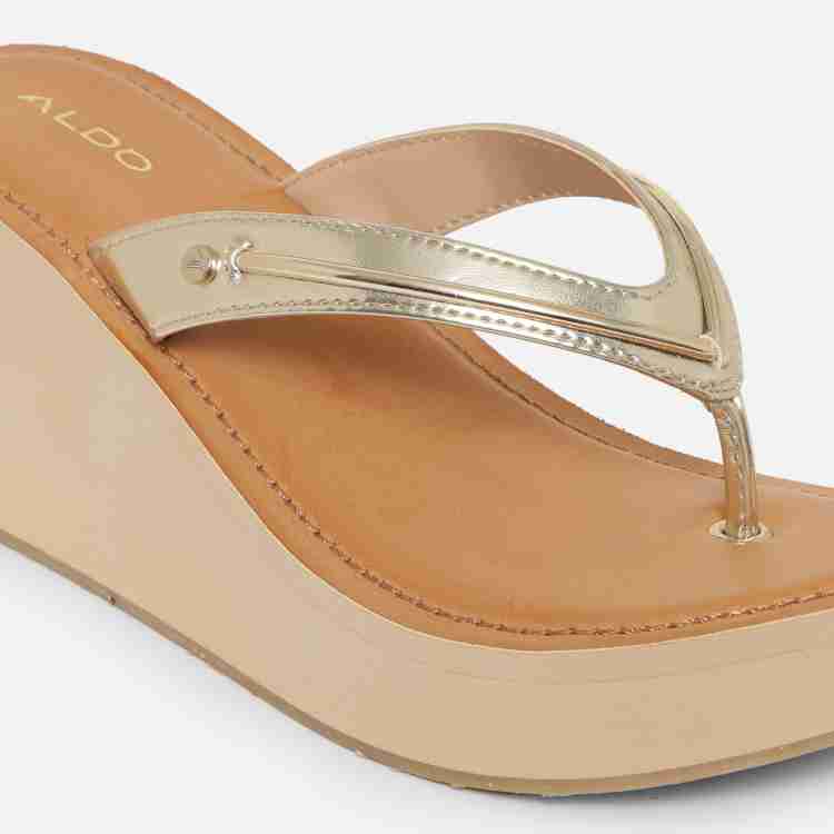 Aldo gold online wedges