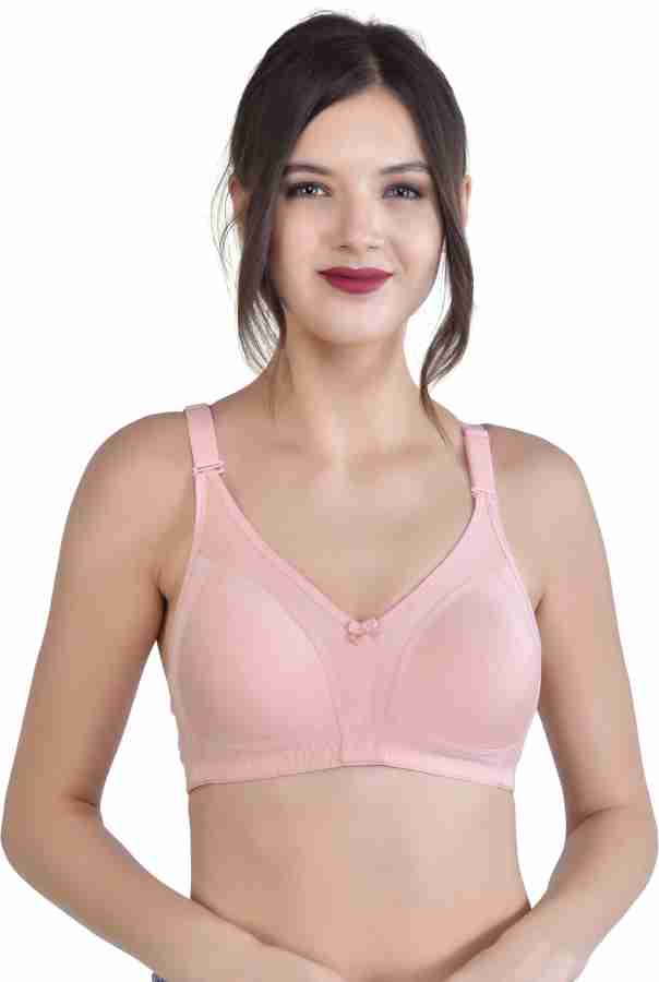 Buy Alishan Seamless Cotton Blend Lightly Padded Non Wired Everyday  Multiway Straps T-Shirt Bras Green at