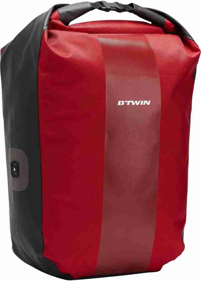 BTWIN by Decathlon 500 Pannier Rack 20L Waterproof Bike Bag Red Buy BTWIN by Decathlon 500 Pannier Rack 20L Waterproof Bike Bag Red Online at Best Prices in India Cycling Flipkart