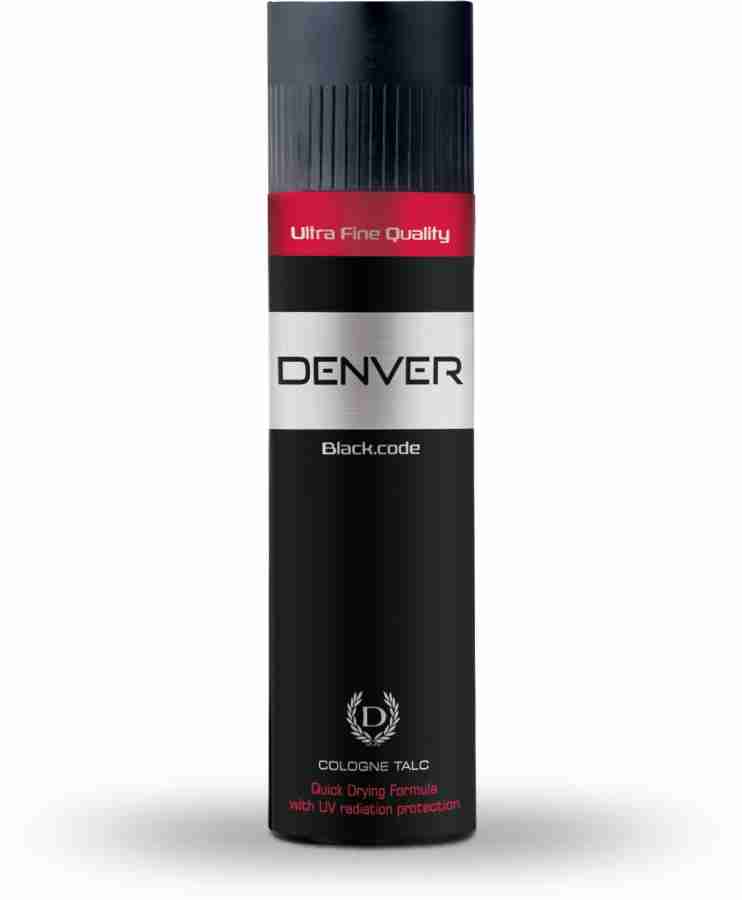 DENVER Black Code Cologne Talc Price in India Buy DENVER Black Code Cologne Talc Online In India Reviews Ratings Features Flipkart