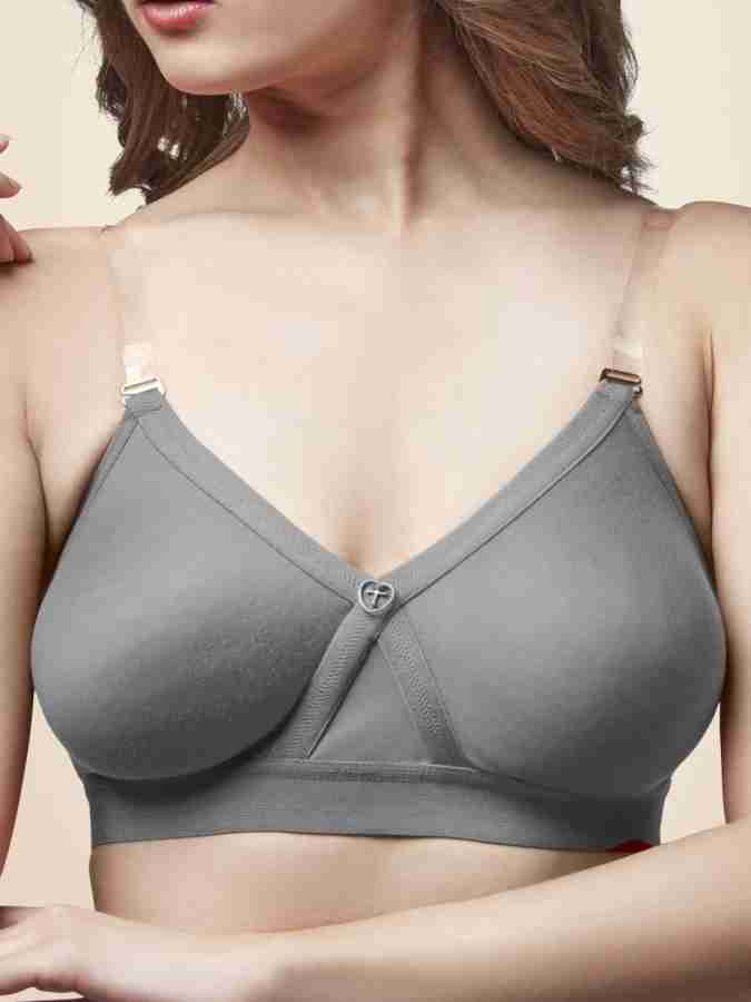Buy TRYLO Women's Cotton Non-Wired Maroon Full Cup Non Padded Regular Bra  (ALPA STP_Maroon_32_D) at