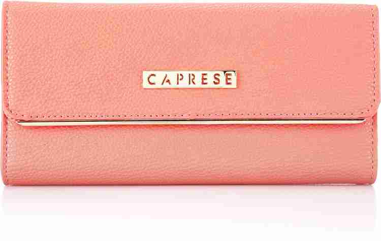 Caprese Women Pink Artificial Leather Wallet Pink Price in India
