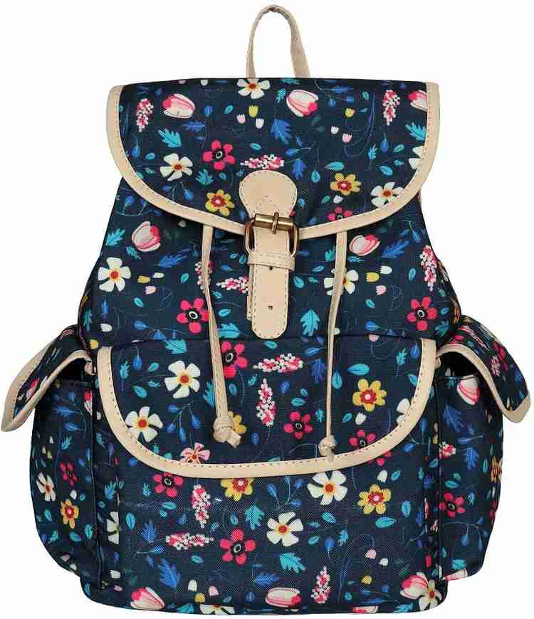 Floral canvas backpack hotsell