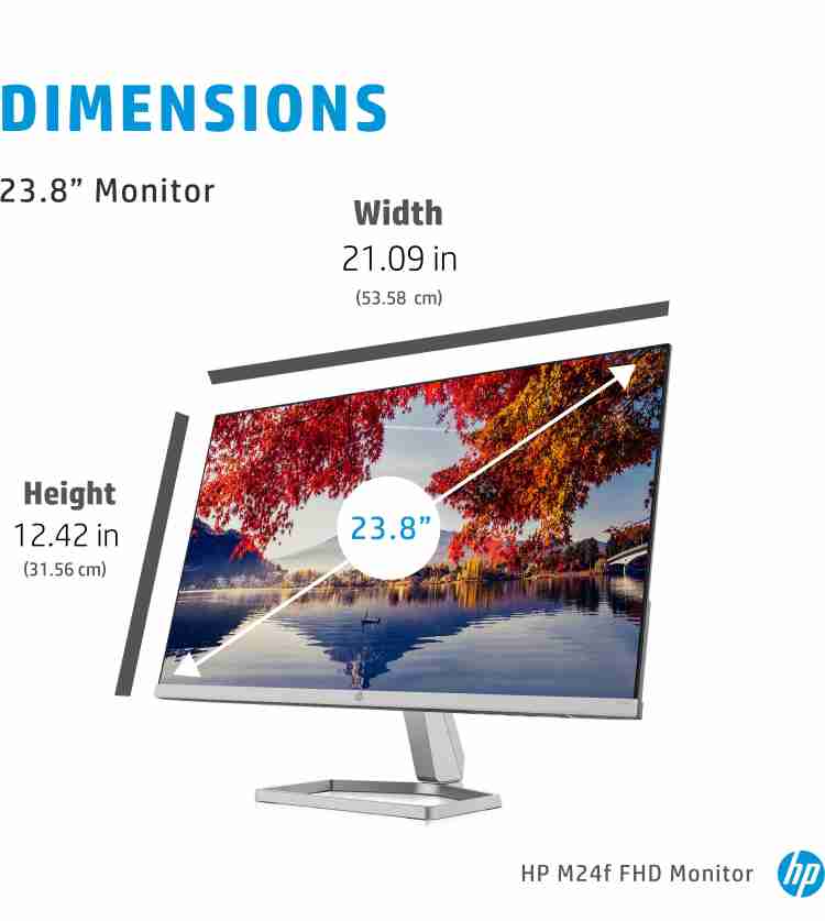 HP M Series 23.8 inch Full HD LED Backlit IPS Panel Monitor (M24f 