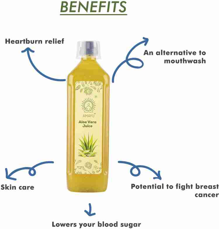 AMAYU Aloe Vera Juice with Fibre 1 Litre Rich in Natural Nutrients for Hair and Skin Weight Loss Drink No Added Sugar Price in India Buy AMAYU Aloe