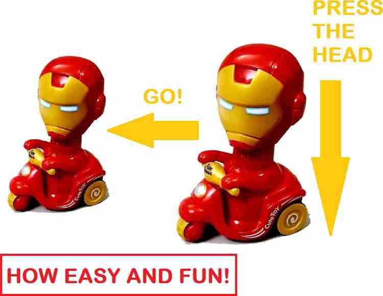 DINAARKAN Press Go Super Figure Toy Iron Man On Scooter For Kids Press Go Super Figure Toy Iron Man On Scooter For Kids Buy Iron Man toys in