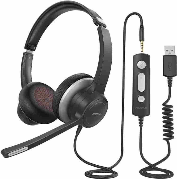 Mpow HC6 USB Headset with Microphone Office Computer Headphone