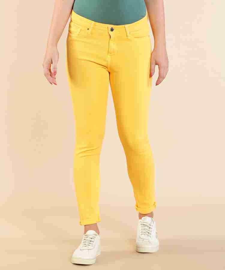 Yellow jeans womens uk best sale