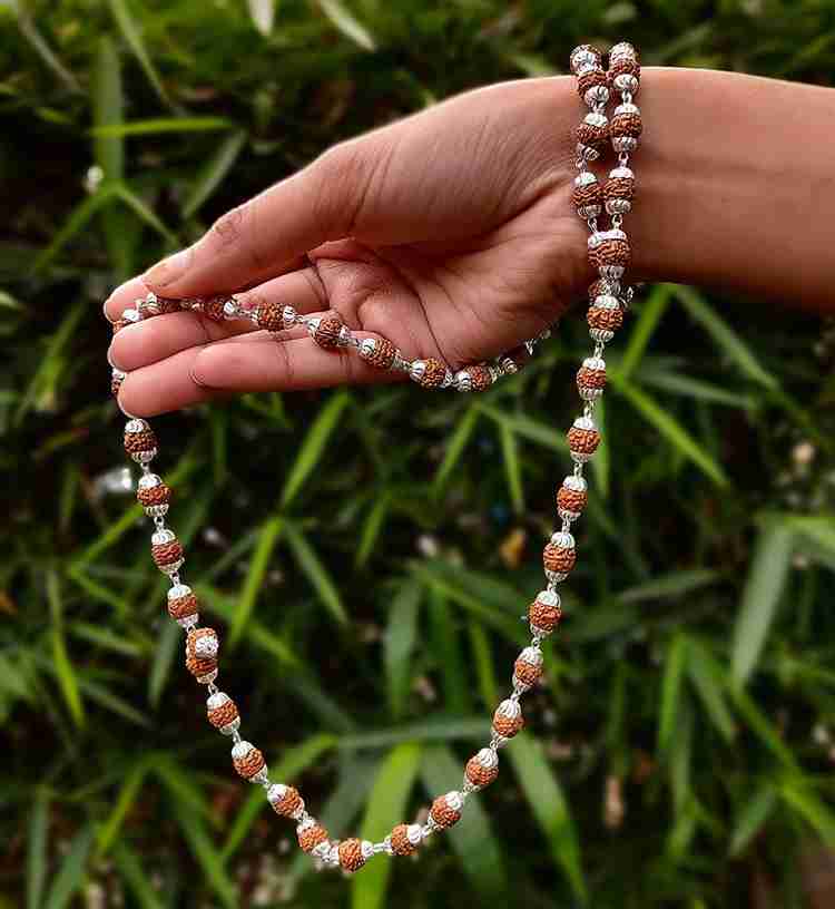Rudraksha with discount silver cap