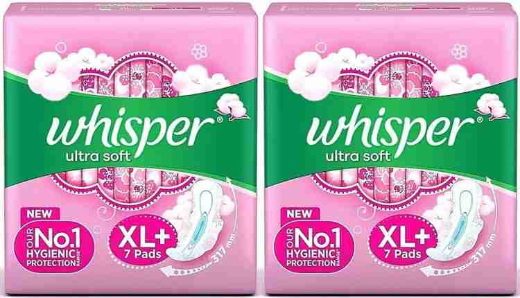 Whisper Ultra Soft XL+ ( 7+7 pads ) Sanitary Pad