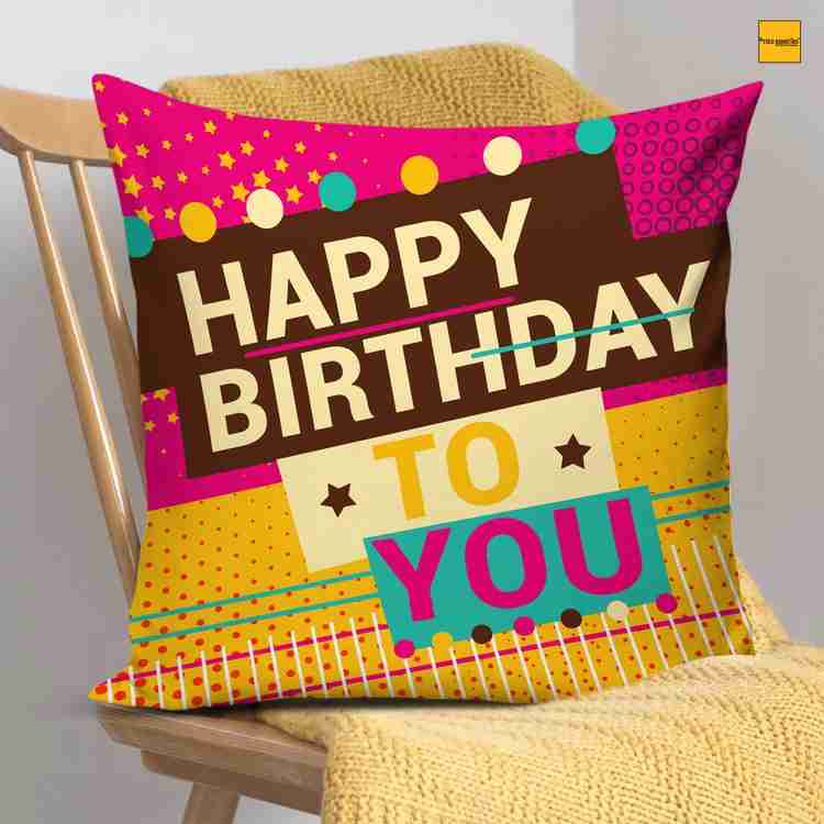 Happy 2025 birthday cushion