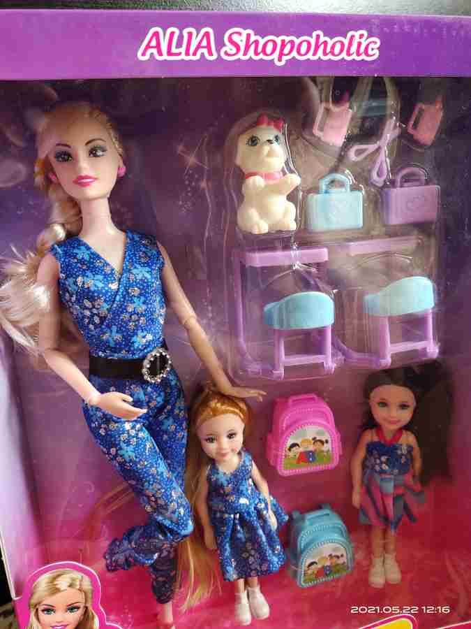 Naughty toys Miss Alia Shopoholic Barbie Doll house set with 2 baby doll and accessories. Miss Alia Shopoholic Barbie Doll house set with 2 baby doll and accessories. shop for