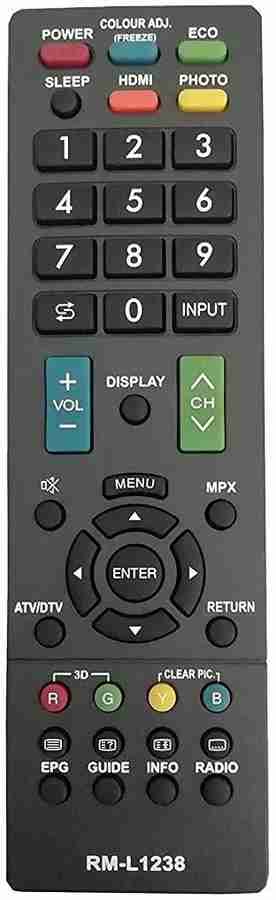 vcony LED LCD Remote Compatible for Sharp LED LCD HD Tv Remote