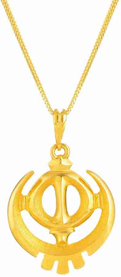 Gold hot sale khanda locket