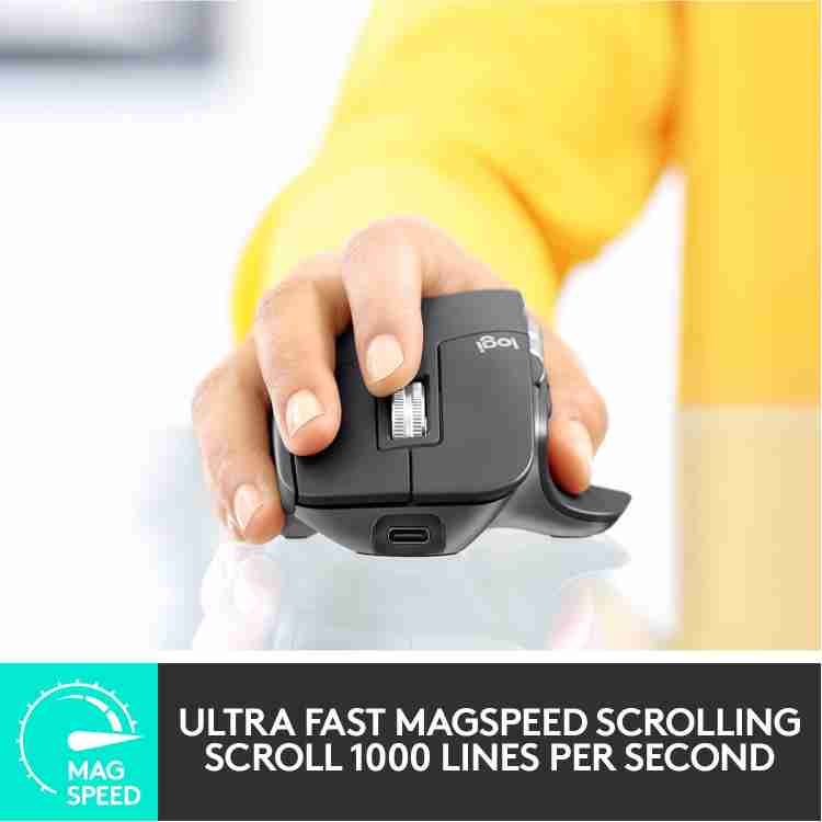 Logitech MX Master 3 Ultrafast Scrolling Ergonomic 4000 Dpi