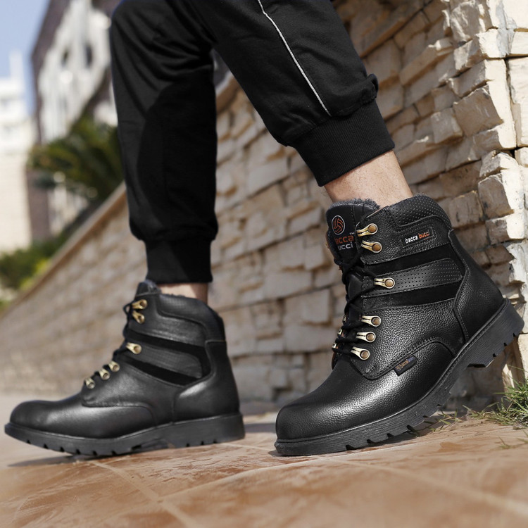 Bacca Bucci Faux Patent Leather Combat Boots Bacca Bucci Best