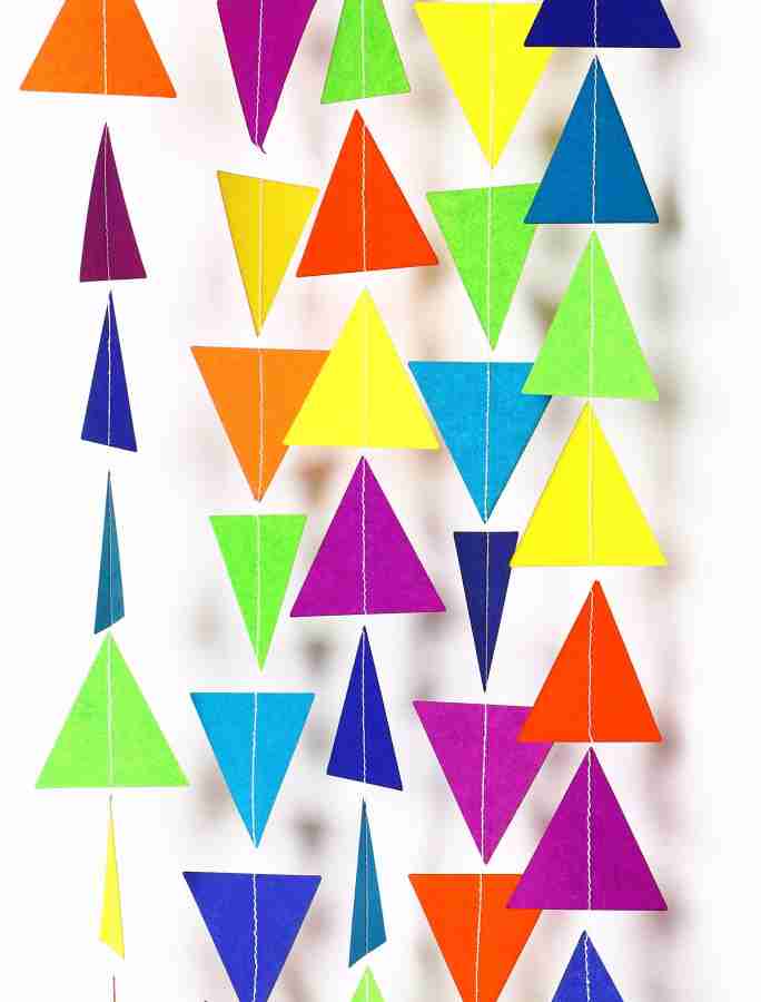 Triangle paper clearance garland