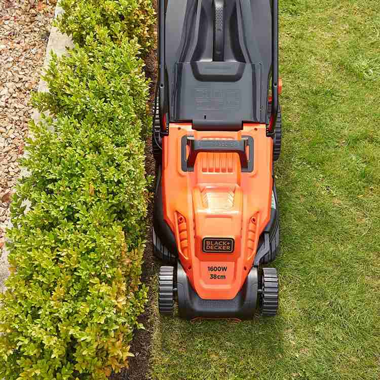 Black best sale lawn mower