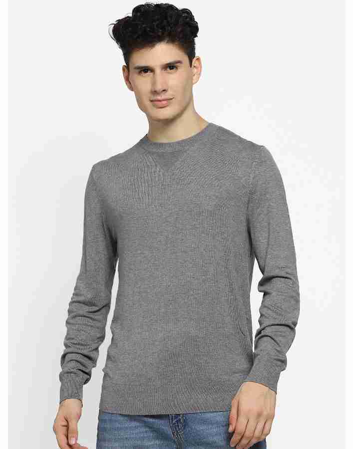 FOREVER 21 Solid Round Neck Casual Men Grey Sweater Buy FOREVER 21 Solid Round Neck Casual Men Grey Sweater Online at Best Prices in India Flipkart