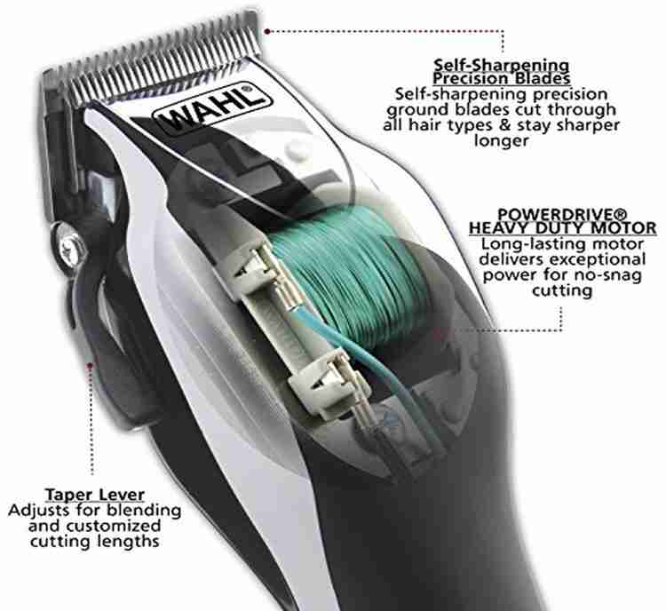 WAHL 9243 4724 Hair Clipper Trimmer 30 min Runtime 10 Length Settings