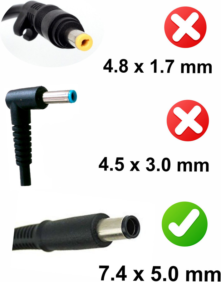 Myria Hp moti pin 7.4 x 5.5 mm 65 W Adapter