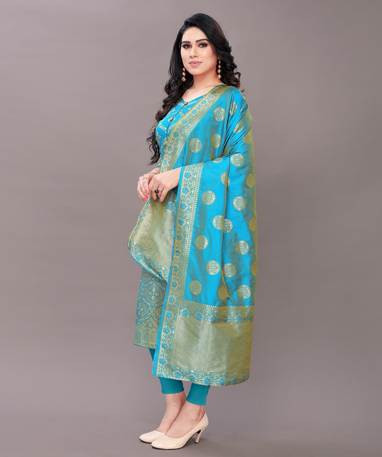 Being Banarasi Brocade Embellished, Self Design Kurta \u0026 Churidar Material  Price in India - Buy Being Banarasi Brocade Embellished, Self Design Kurta  \u0026 Churidar Material online at Flipkart.com