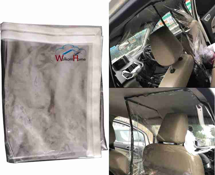WolkomHome car partition sheet transparent isolation plastic divider curtain  driver protection shield film curtains cover protector protective pvc  protect cabin cab safte social distancing covid separator corona partion  inside for Mercedes Benz