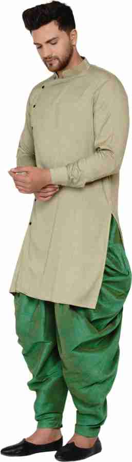 PISTA GREEN KURTA DHOTI SET