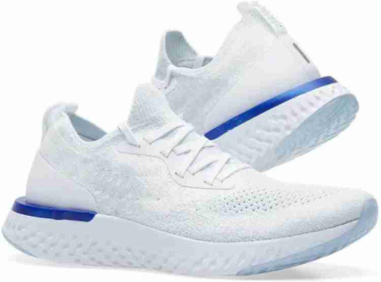 Nike epic react clearance flyknit white running shoes