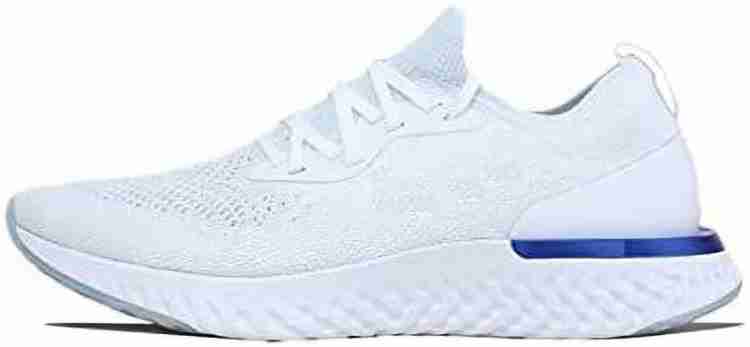 Nike epic react flyknit white running shoes clearance amazon