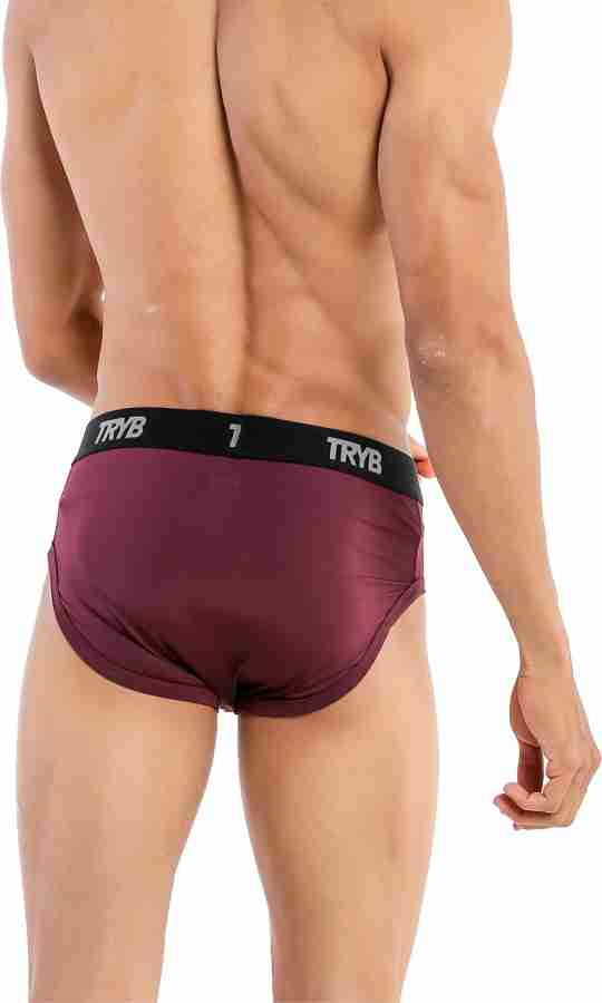 Buy TRYB Mens Sport Performance Stretch Underwear Quick Dry Moisture  Wicking Athletic Boxer Active Brief (Pack of 2) Online at Best Prices in  India - JioMart.
