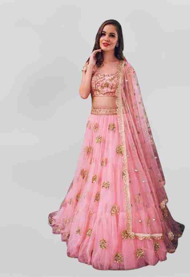 Flipkart pink lehenga deals