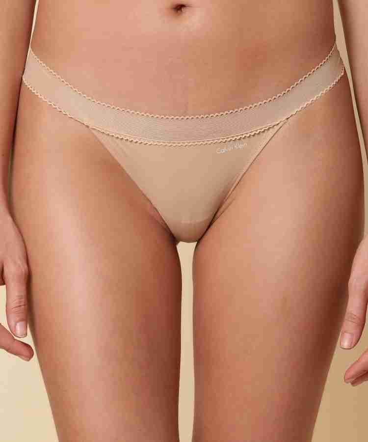 Calvin Klein Underwear Women Bikini Beige Panty - Buy Calvin Klein Underwear  Women Bikini Beige Panty Online at Best Prices in India