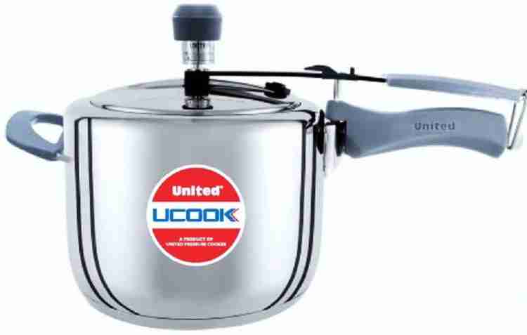 United Steel 5 L Inner Lid Induction Bottom Pressure Cooker Price in India Buy United Steel 5 L Inner Lid Induction Bottom Pressure Cooker online at Flipkart